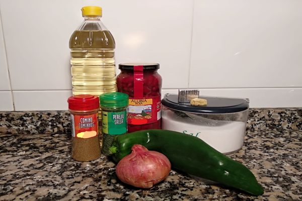 Alubias rojas fritas: receta fácil