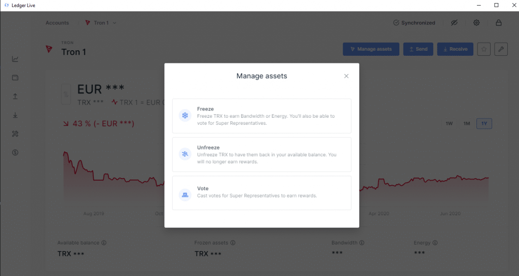 Congelar tokens para staking