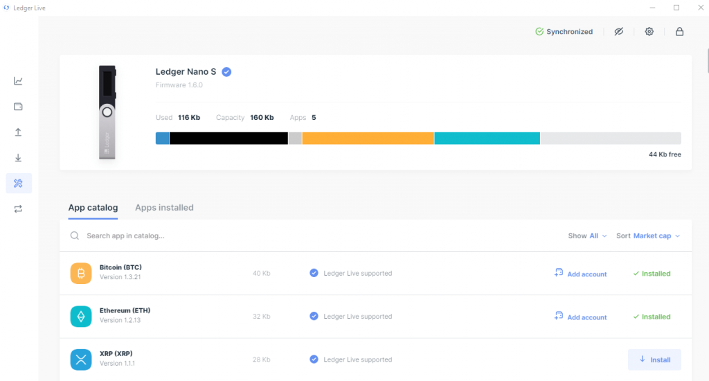 Wallet LLaves activas