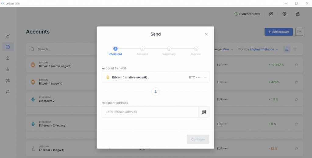 Wallet enviar criptomonedas